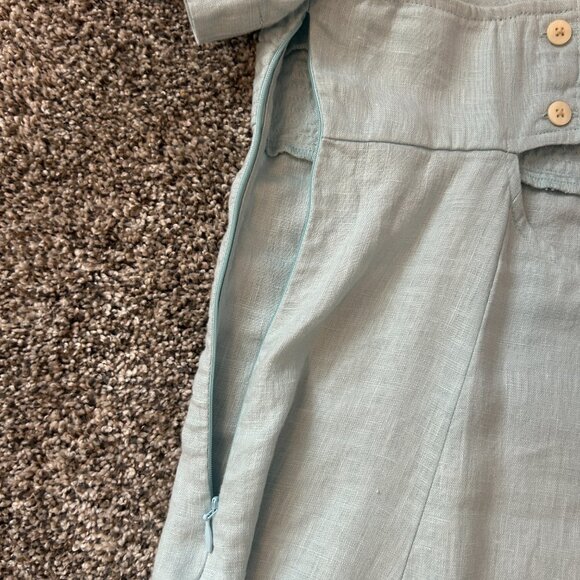 Madewell 100% Linen dress, size 8, light blue - Picture 7 of 9